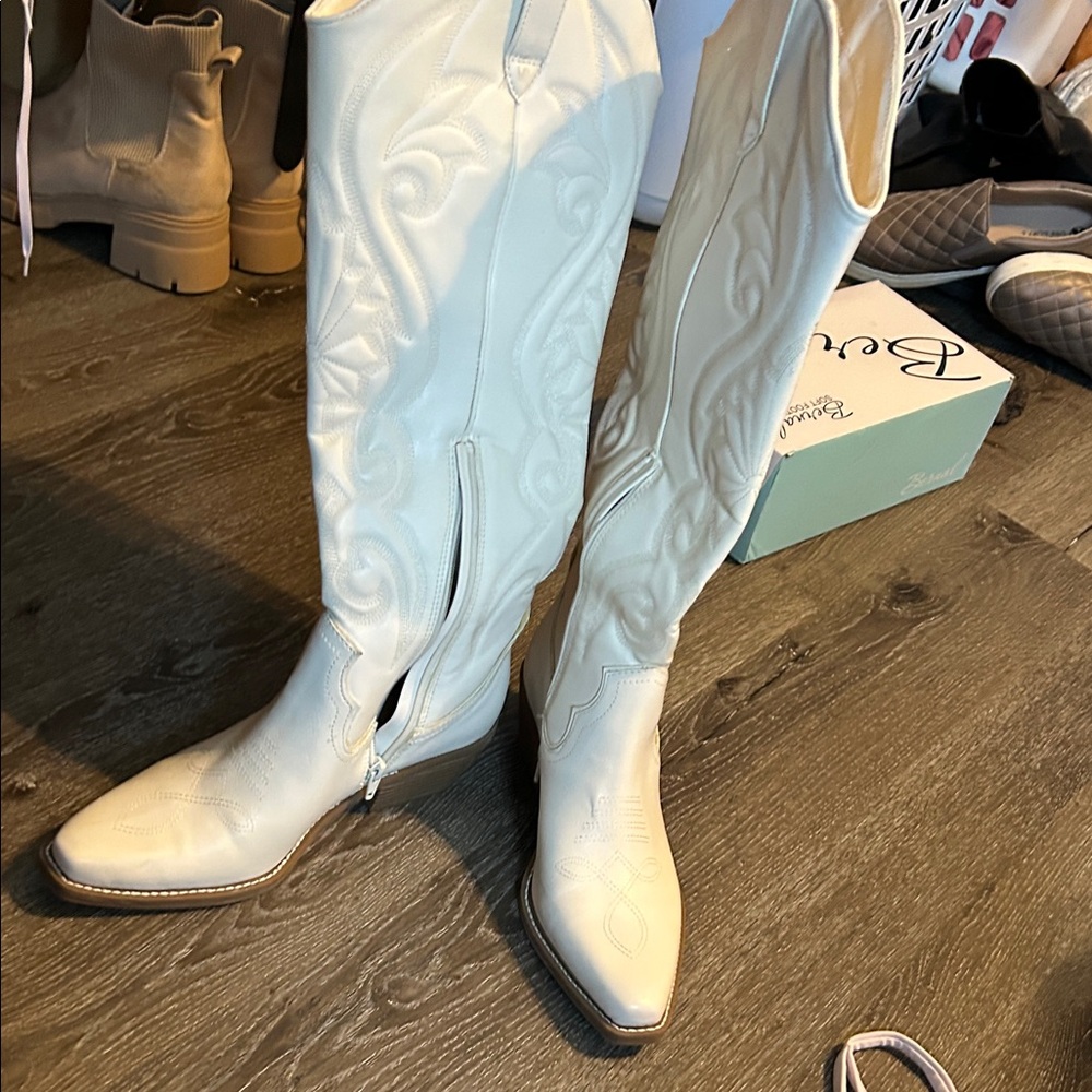 Wild Fable White Over the Knee Boots
